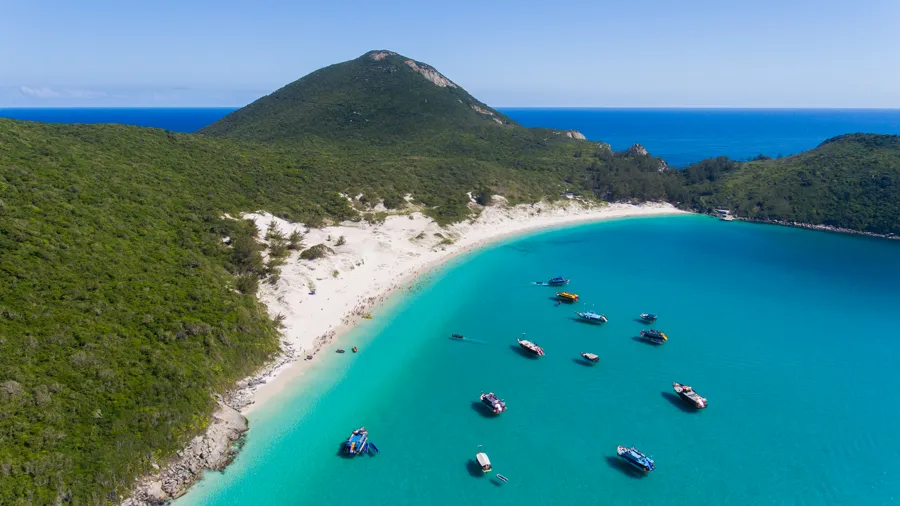 Vista aérea das praias de Cabo Frio